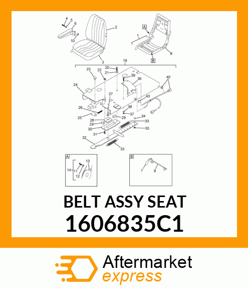 BELT_ASSY_SEAT_ 1606835C1