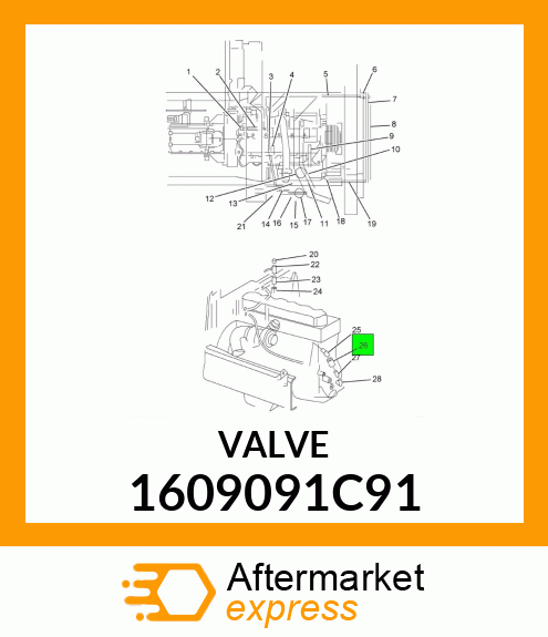 VALVE 1609091C91