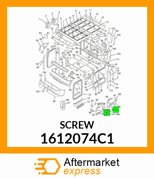 SCREW 1612074C1