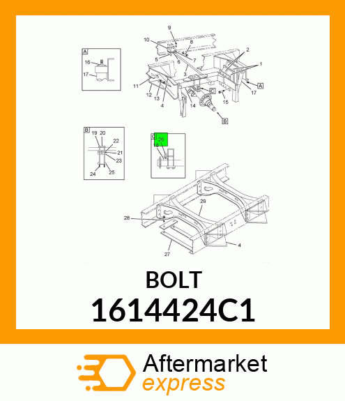 BOLT 1614424C1