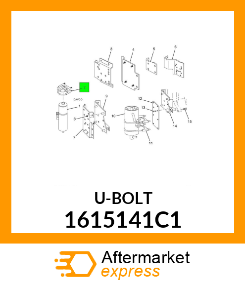 U-BOLT 1615141C1