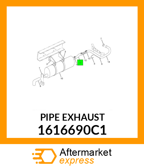 PIPE_EXHAUST 1616690C1