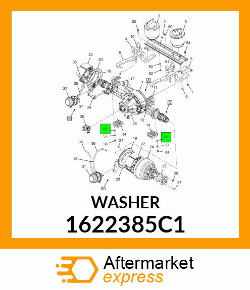 WASHER 1622385C1