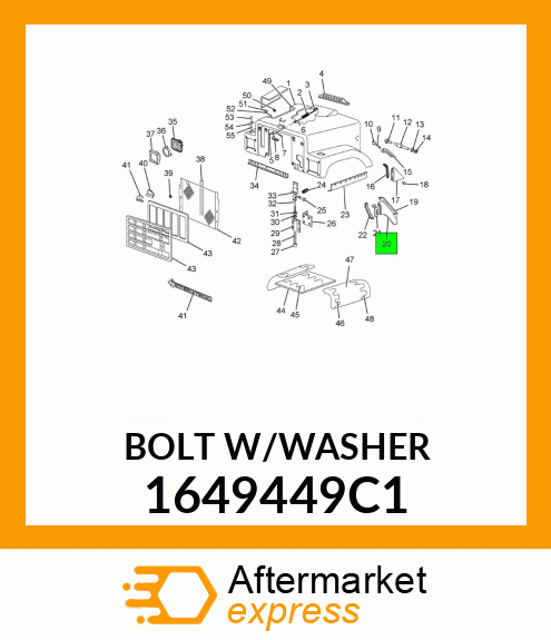 BOLT/WWASHER 1649449C1