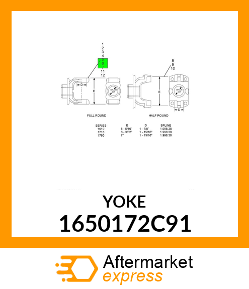 YOKE 1650172C91