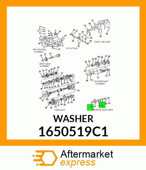 WASHER 1650519C1