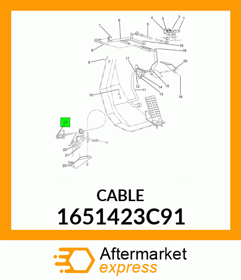 CABLE 1651423C91