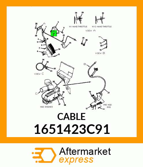 CABLE 1651423C91