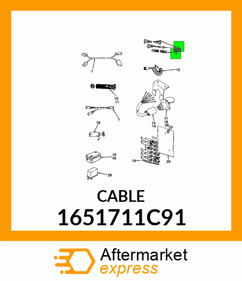 CABLE 1651711C91