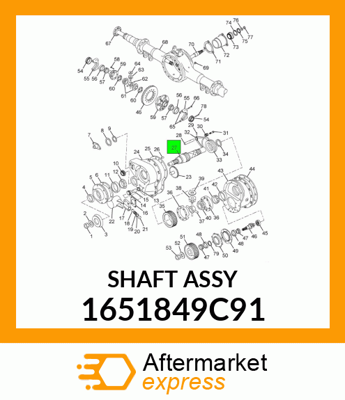 SHAFTASSY 1651849C91