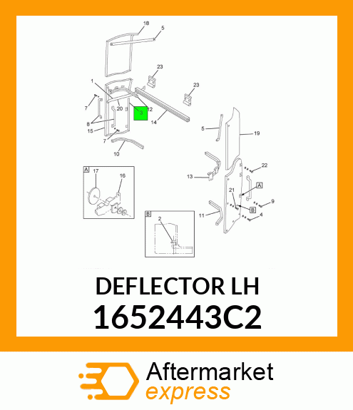 DEFLECTORLH 1652443C2