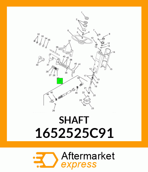 SHAFT 1652525C91