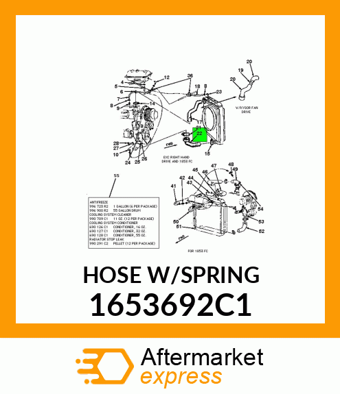 HOSEW/SPRING 1653692C1