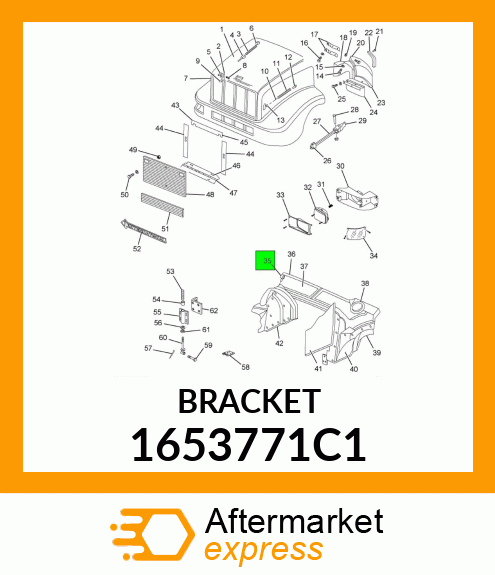 BRACKET 1653771C1