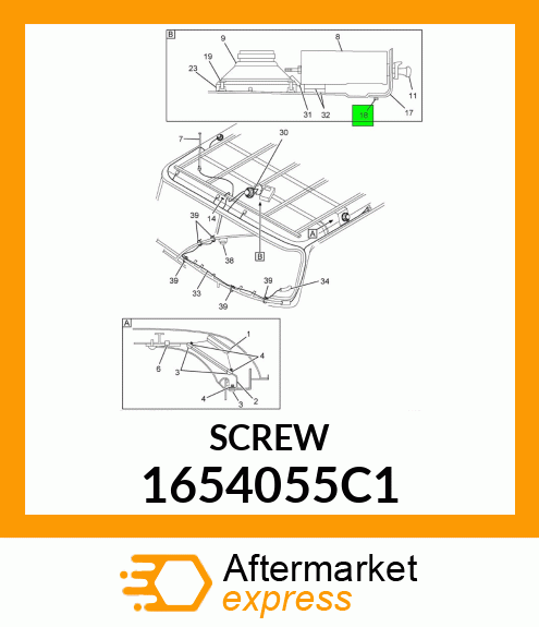 SCREW 1654055C1