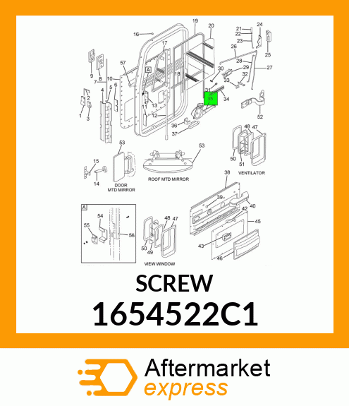 SCREW 1654522C1
