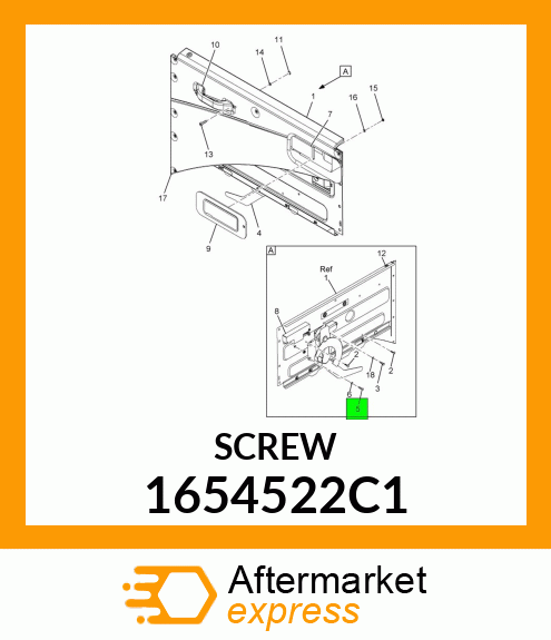 SCREW 1654522C1