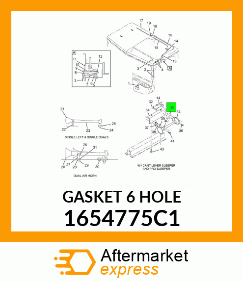 GASKET_6HOLE 1654775C1