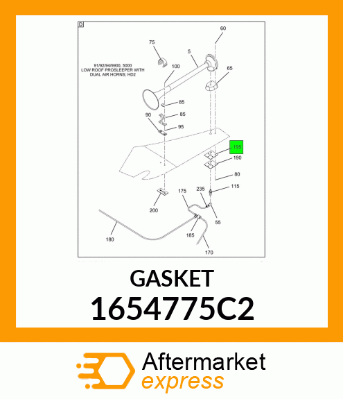 GASKET 1654775C2