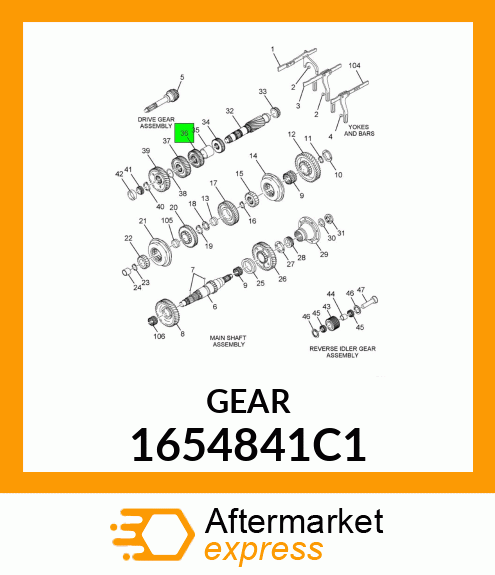 GEAR 1654841C1