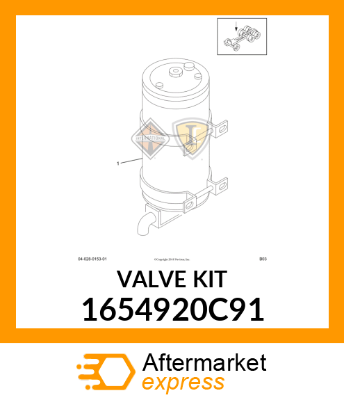 VALVEKIT3PC 1654920C91