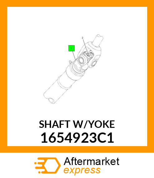 SHAFTW/YOKE 1654923C1