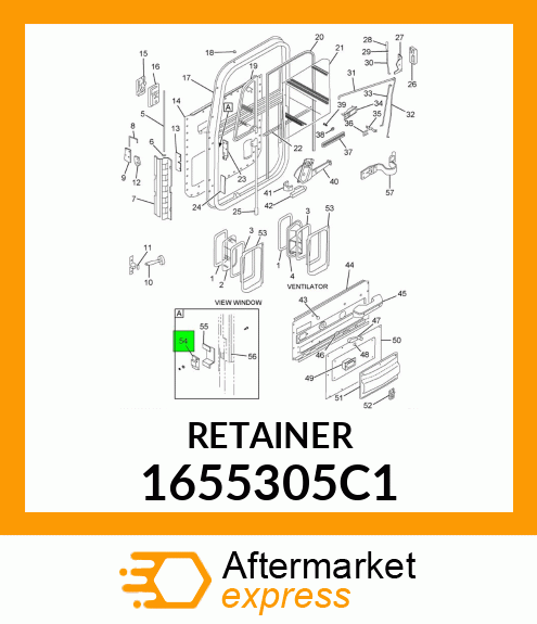 RETAINER 1655305C1