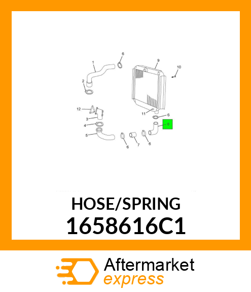 HOSE/SPRING 1658616C1