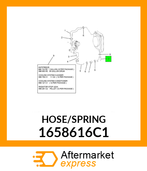 HOSE/SPRING 1658616C1