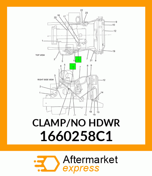 CLAMP/NOHDWR 1660258C1