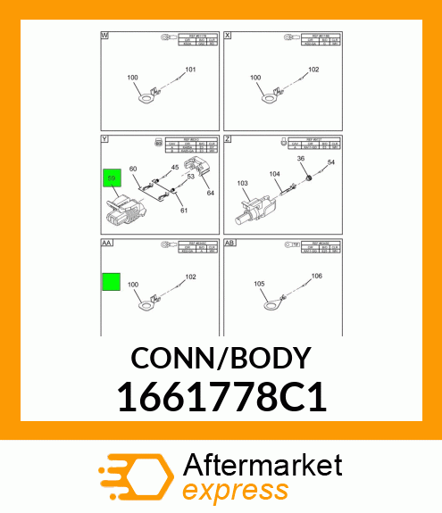 CONN/BODY 1661778C1