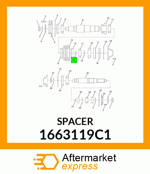 SPACER 1663119C1