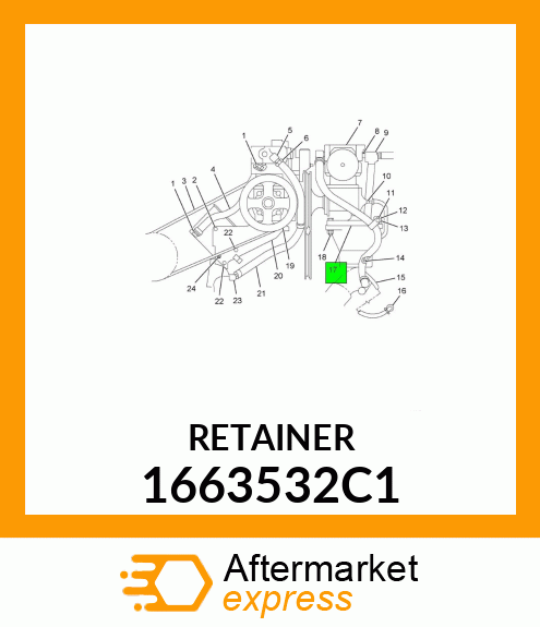 RETAINER 1663532C1