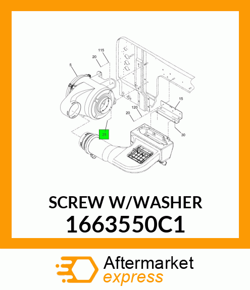 SCREWW/WASHER 1663550C1