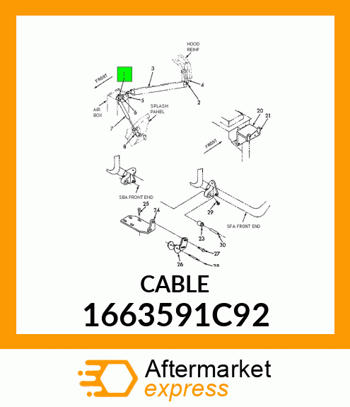 CABLE 1663591C92