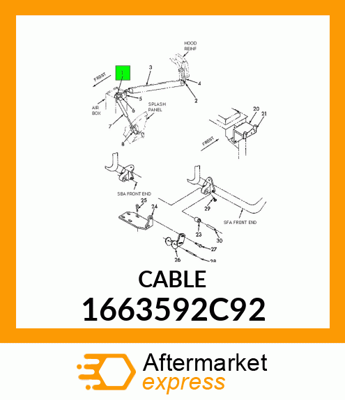 CABLE 1663592C92