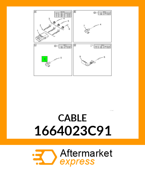 CABLE 1664023C91