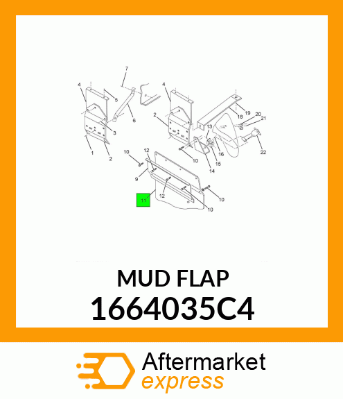 MUDFLAP 1664035C4