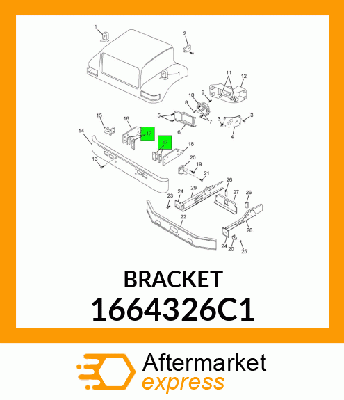 BRACKET 1664326C1