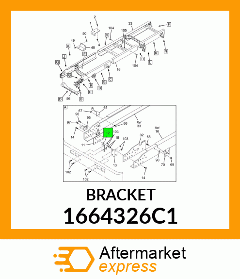 BRACKET 1664326C1