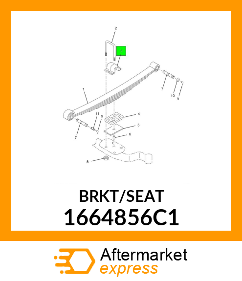 BRKT/SEAT 1664856C1