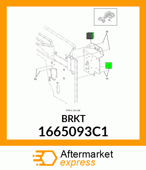 BRKT 1665093C1