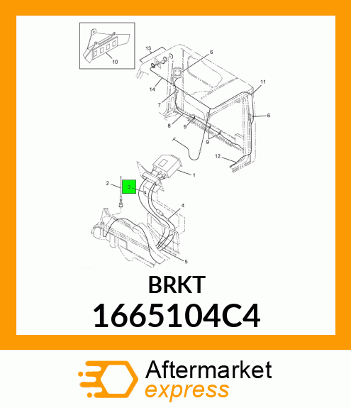 BRKT 1665104C4