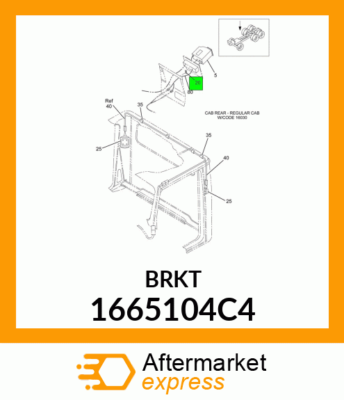 BRKT 1665104C4