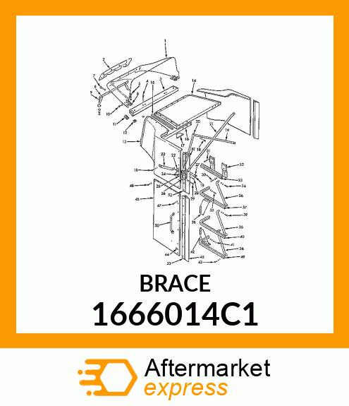 BRACE 1666014C1