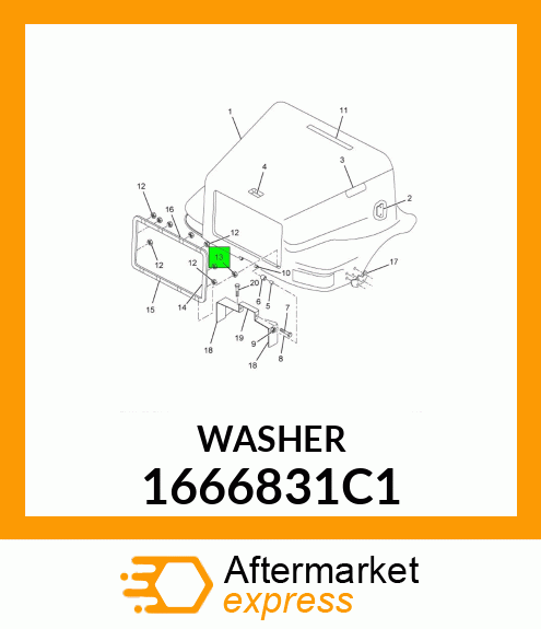 WASHER 1666831C1