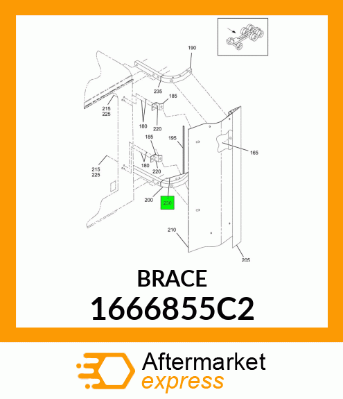 BRACE 1666855C2