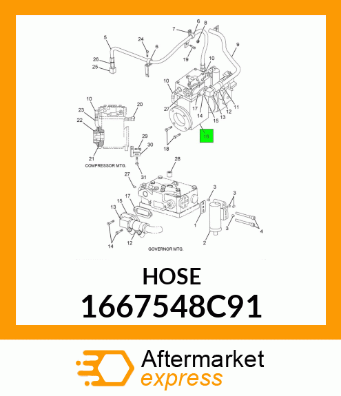 HOSE 1667548C91