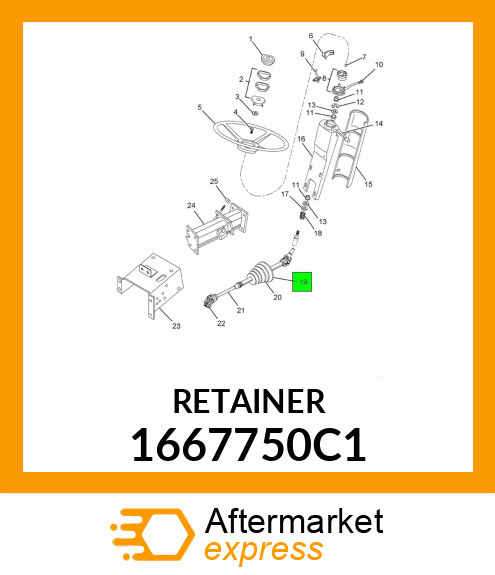 RETAINER 1667750C1