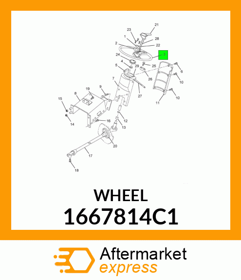 WHEEL 1667814C1